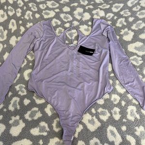 Fashion Nova Cross Strap Bodysuit